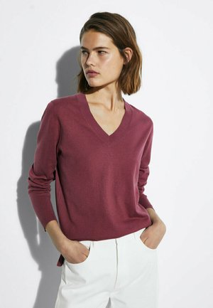 Sweter - bordeaux