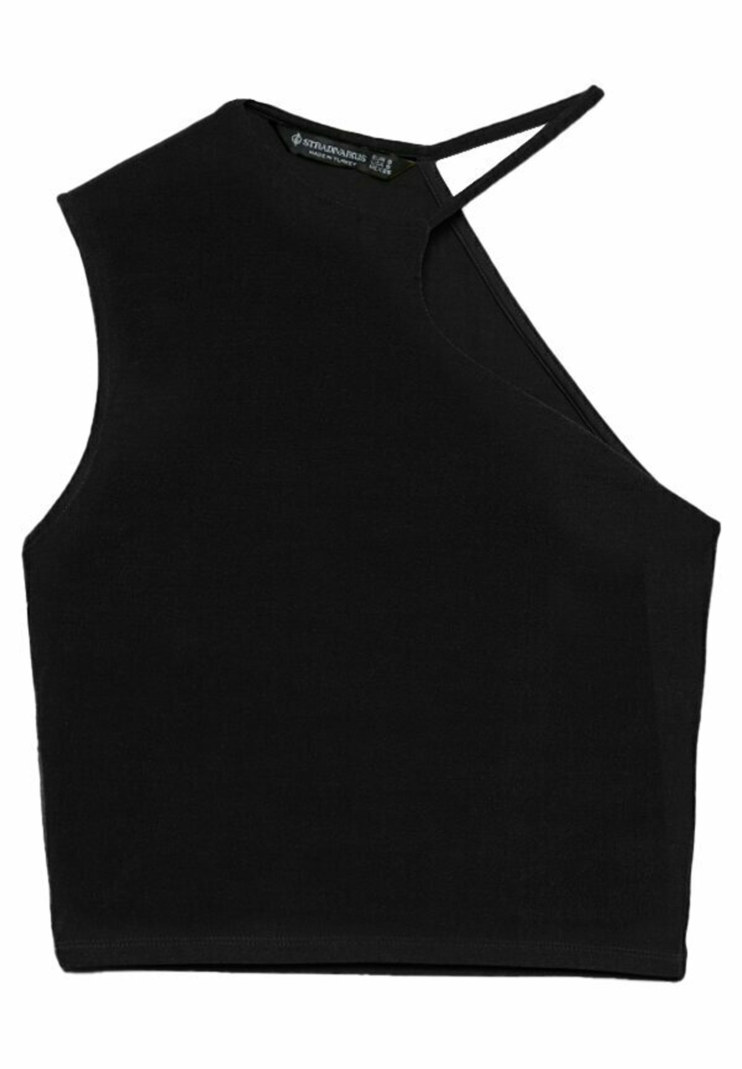 Musta epäsymmetrinen croptop