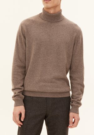 Oscar Jacobson SALIM ROLLNECK - Strickpullover - walnut beige