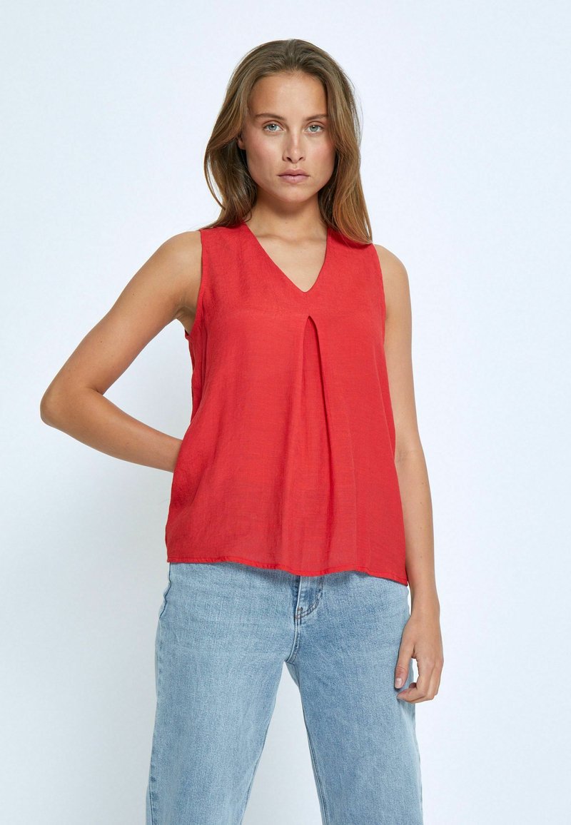 Desires Blouse - bittersweet red