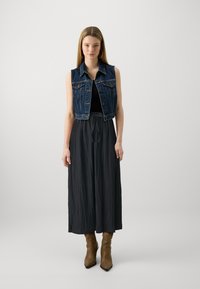 GAP PAPERBAG PULL ON SKIRT - A-vonalú szoknya - black
