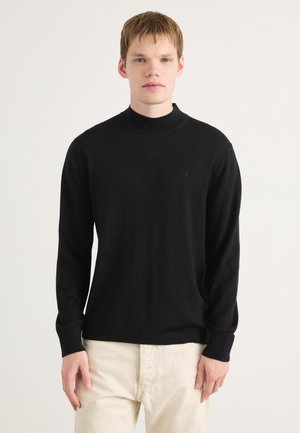 MOCK NECK - Neule - black