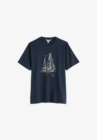 Δεν επιλέχθηκε, denim blue - boat sketch maritime