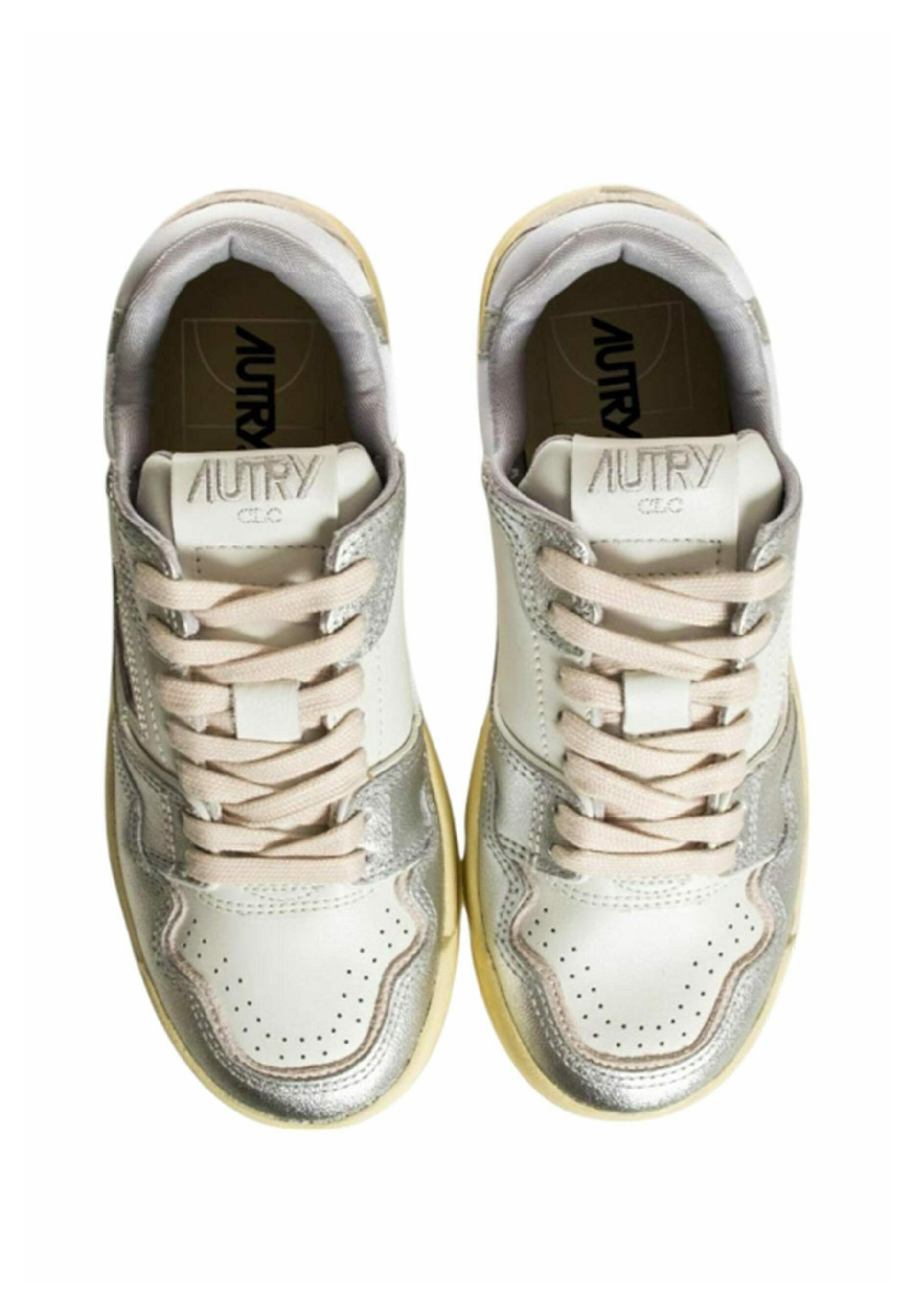 スニーカー AUTRY Medalist Low low-top leather sneakers BIANCO ORO スニーカー AUTRY Medalist Low low-top leather sneakers