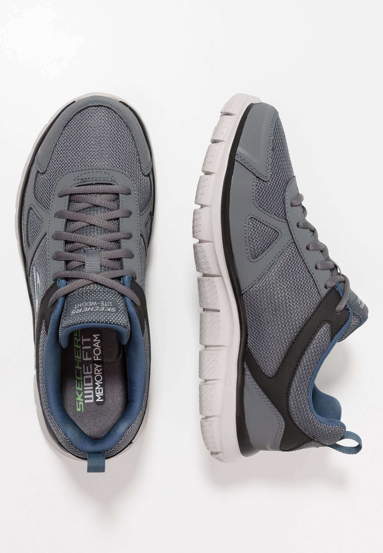 skechers track scloric trainers wide fit