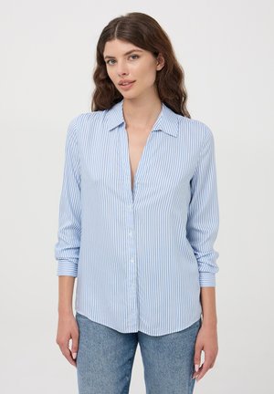 Terranova A RIGHE - Camicia - celeste