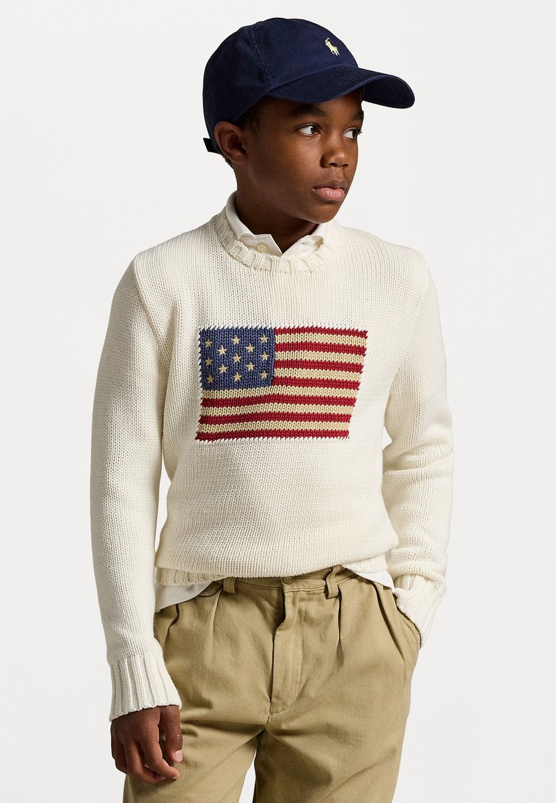 Polo Ralph Lauren - THE ICONIC FLAG JUMPER - Jersey de punto - nevis, Ampliar