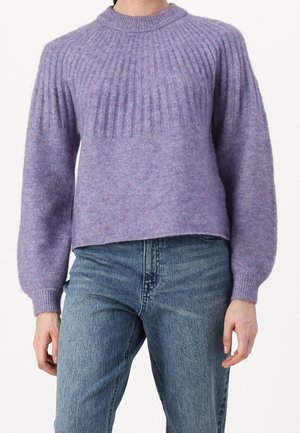 Stickad tröja - lilac