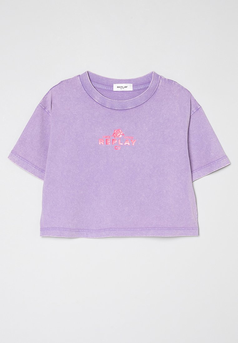 Replay T-shirt print paars