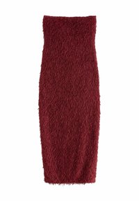 Next REGULAR FIT - FRINGE SEQUIN BANDEAU MIDI - Kokteilikleit/peokleit - burgundy red