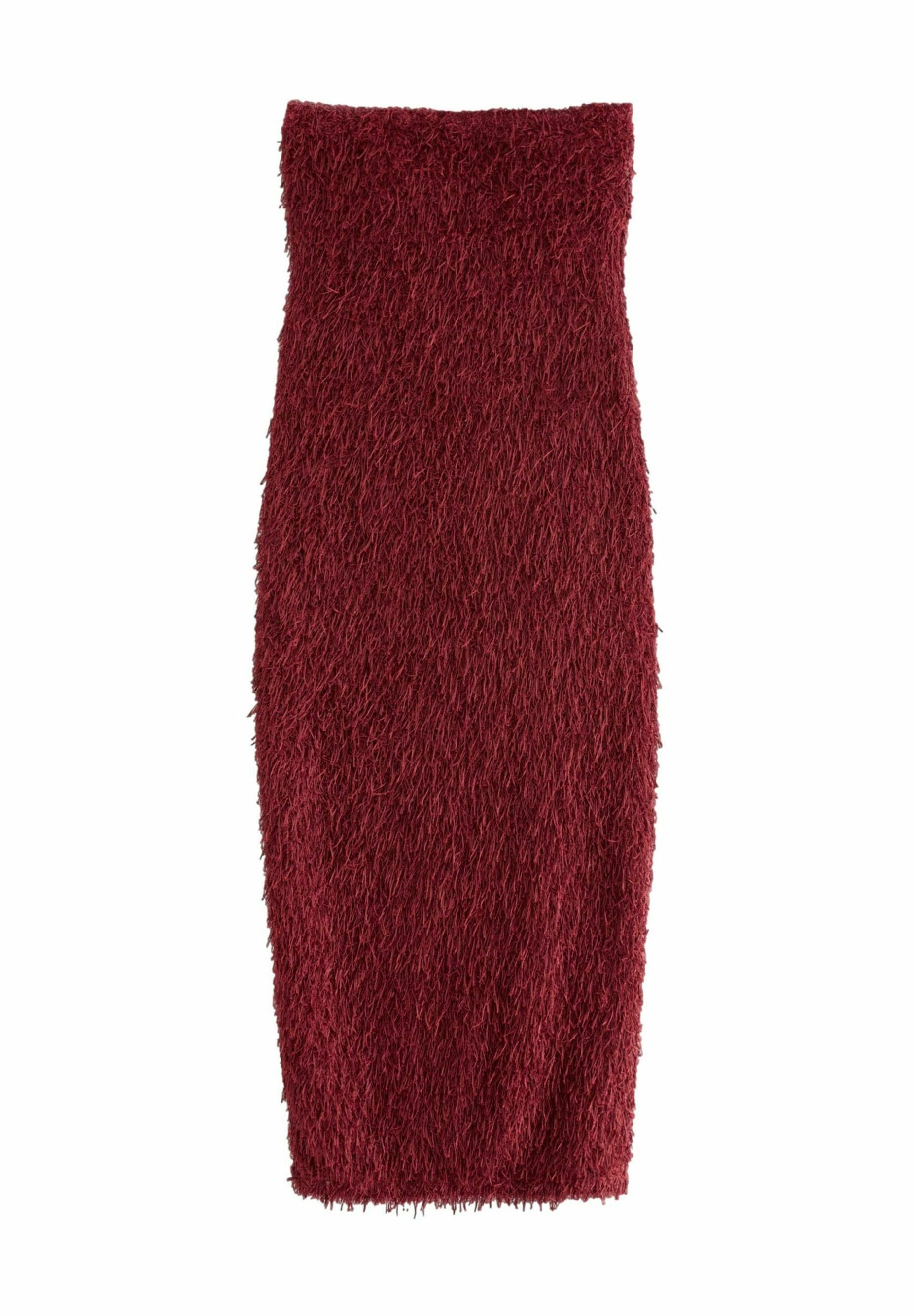 Next REGULAR FIT - FRINGE SEQUIN BANDEAU MIDI - Cocktail dress / Party dress  - burgundy red/red
