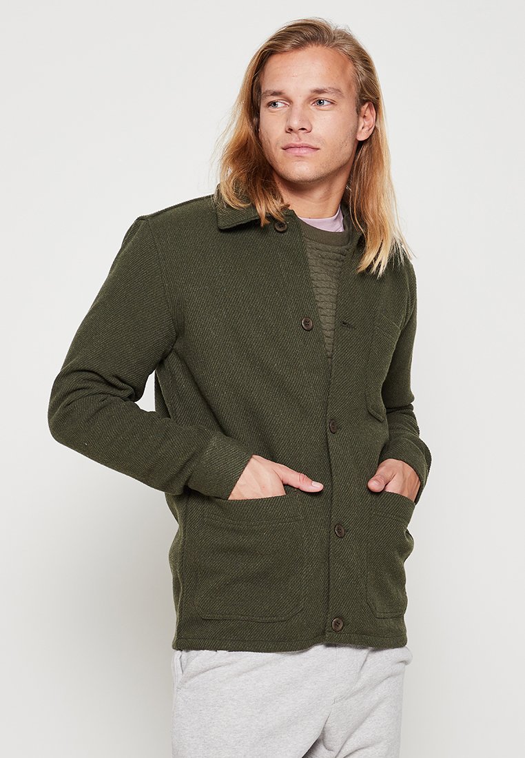 INDICODE JEANS Lichte jas olijfgroen