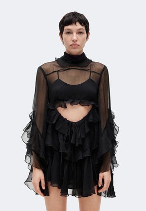Bardot, ANYSSA RUFFLE MINI DRESS - Коктейлна рокля/парти рокля - black