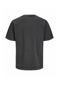 Grå bomulds t-shirt med korte ærmer, rund halsudskæring og en afslappet pasform. Minimalistisk design uden synlige logoer eller mønstre.