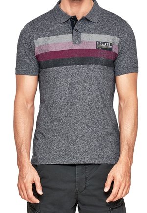 s.Oliver, Polo - mottled dark blue