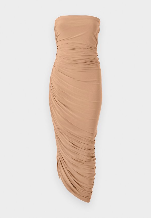 STRAPLESS DIANA GOWN - Jersey dress - cappuccino4