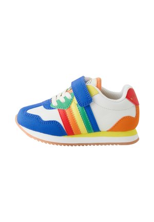 REGULAR FIT - BRIGHT RAINBOW RETRO RUNNER  - Baby shoes - blue