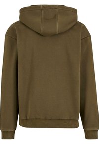 Urban Classics VINTAGE  - Majica s kapuljačom i patentnim zatvaračem - warmkhaki