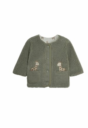 REGULAR FIT - Fleecejacke - khaki