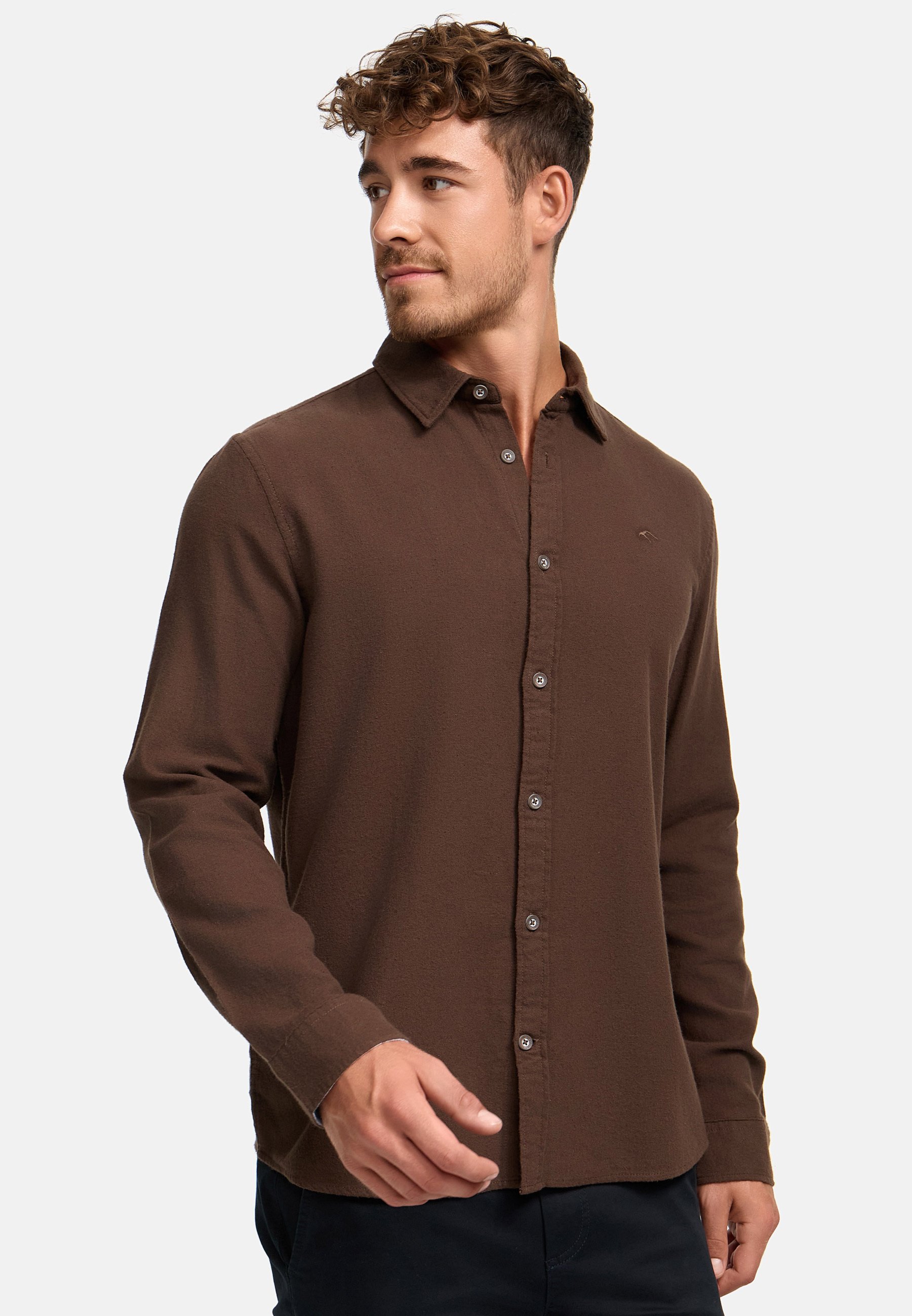 INDICODE JEANS LANGARM - Shirt - bracken/dark brown - Zalando.ie