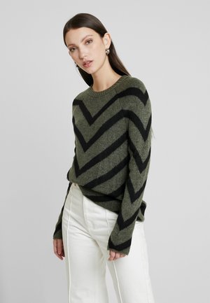 Sweter - lizard/ black