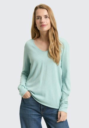 BASIC V-NECK - Pullover - blue haze