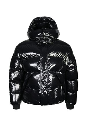 SIKSILK, HIGH SHINE PUFFER JACKET - Winterjas - black