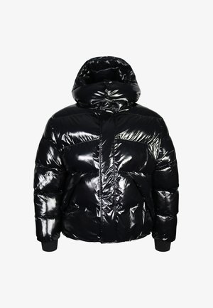 SIKSILK, HIGH SHINE PUFFER JACKET - Winterjas - black