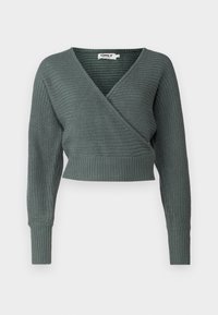 ONLNINA V NECK - Džemperis - balsam green