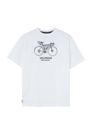 ALTONADOCK, CAMISETA LONG WAY BLANCA - Camiseta estampada - blanco