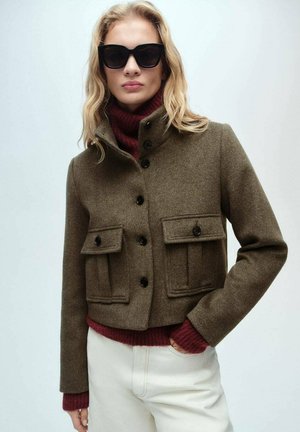 Mango Chaqueta de entretiempo - khaki