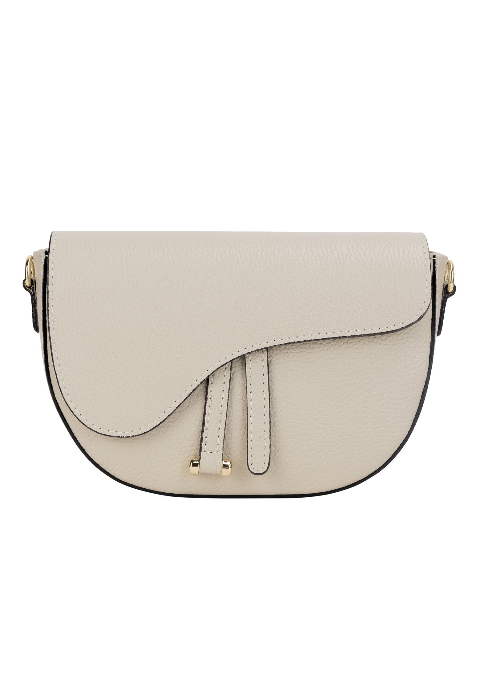 Borsetta A Mano Chicca Borse In Pelle Made In Italy - 32x20x14 Cm, Con Pendente Metallico, Artigianale