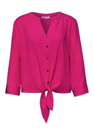 Street One, 3/4-SLEEVE BLOUSE WITH KNOT DETAIL - Blouse - magenta dream