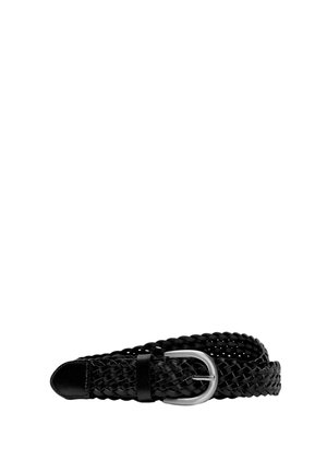 Selected Gevlochten riem - black
