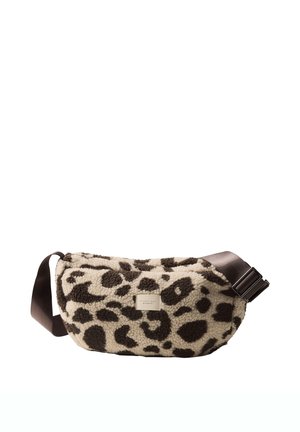 Street One Studio TEDDY-TASCHE MIT LEO-MUSTER - Sac banane - charred brown