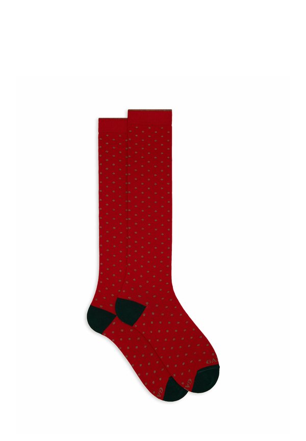 FANTASIA POIS - Kniestrümpfe - rosso noce