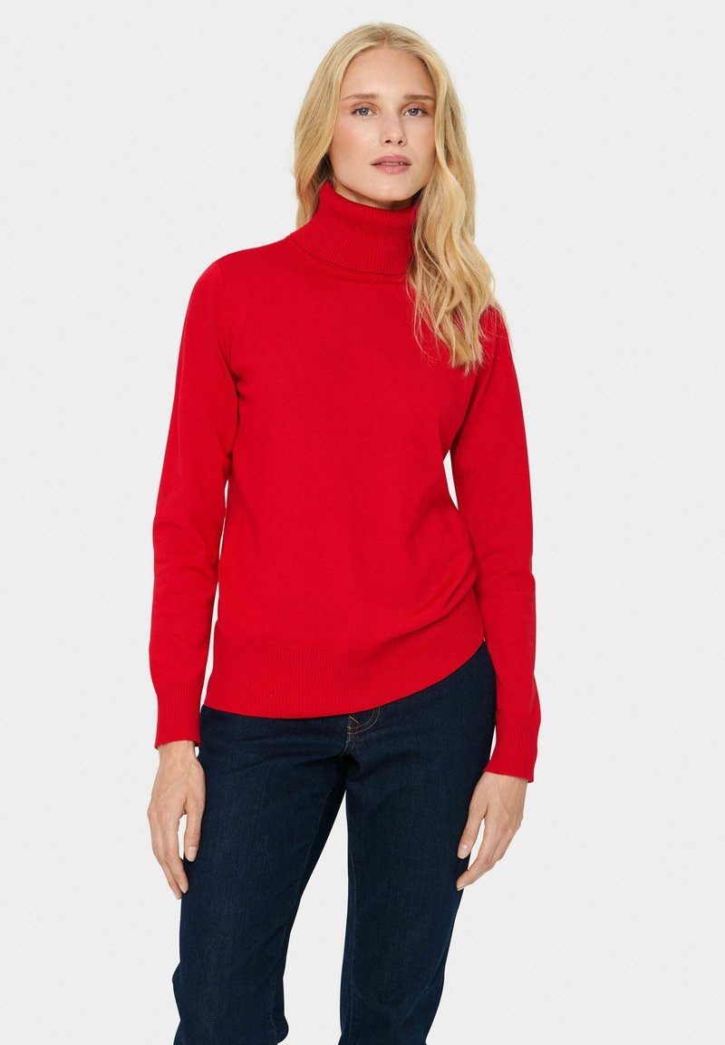 Saint Tropez ROLL NECK  - Strickpullover - racing red