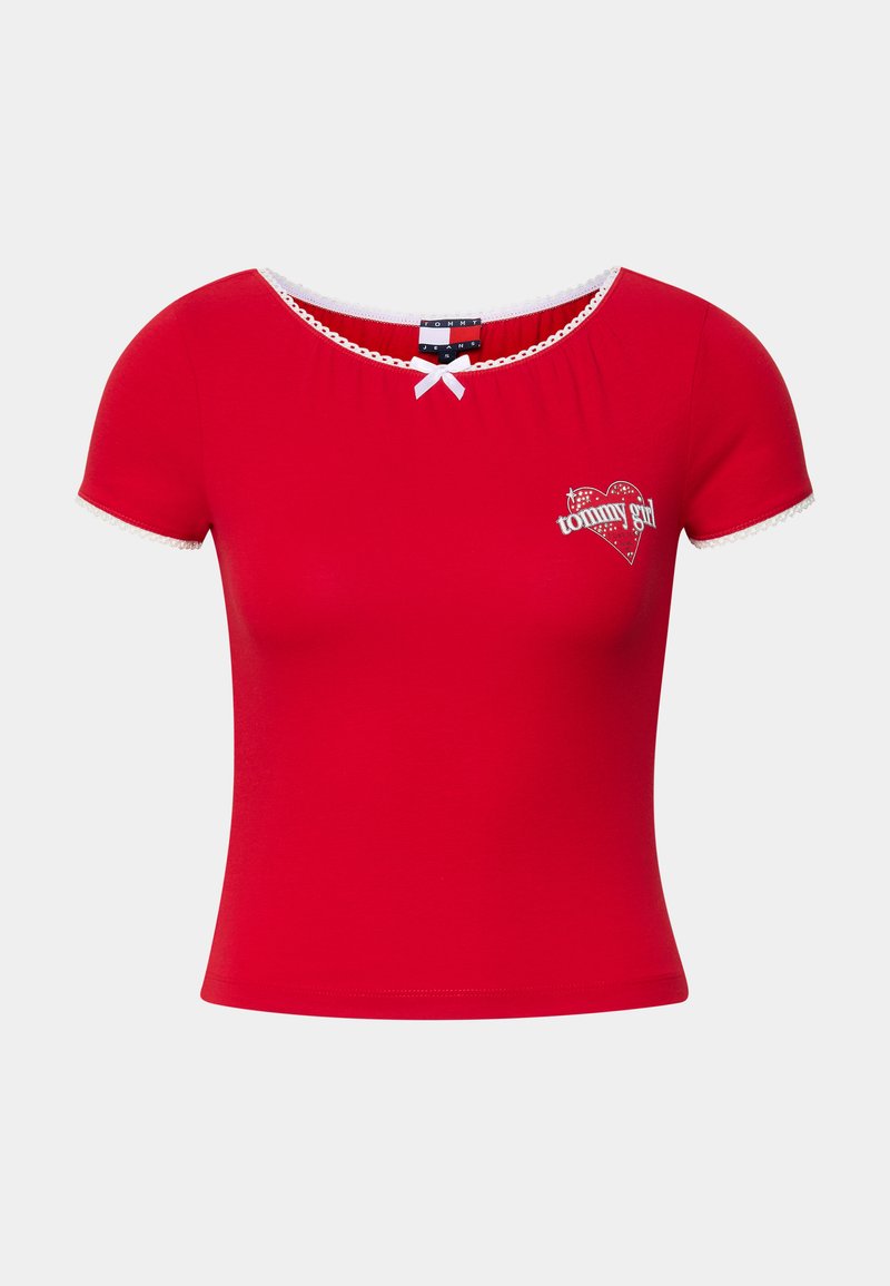 Tommy Jeans T-shirt print rood Tommy Jeans T-shirt print rood