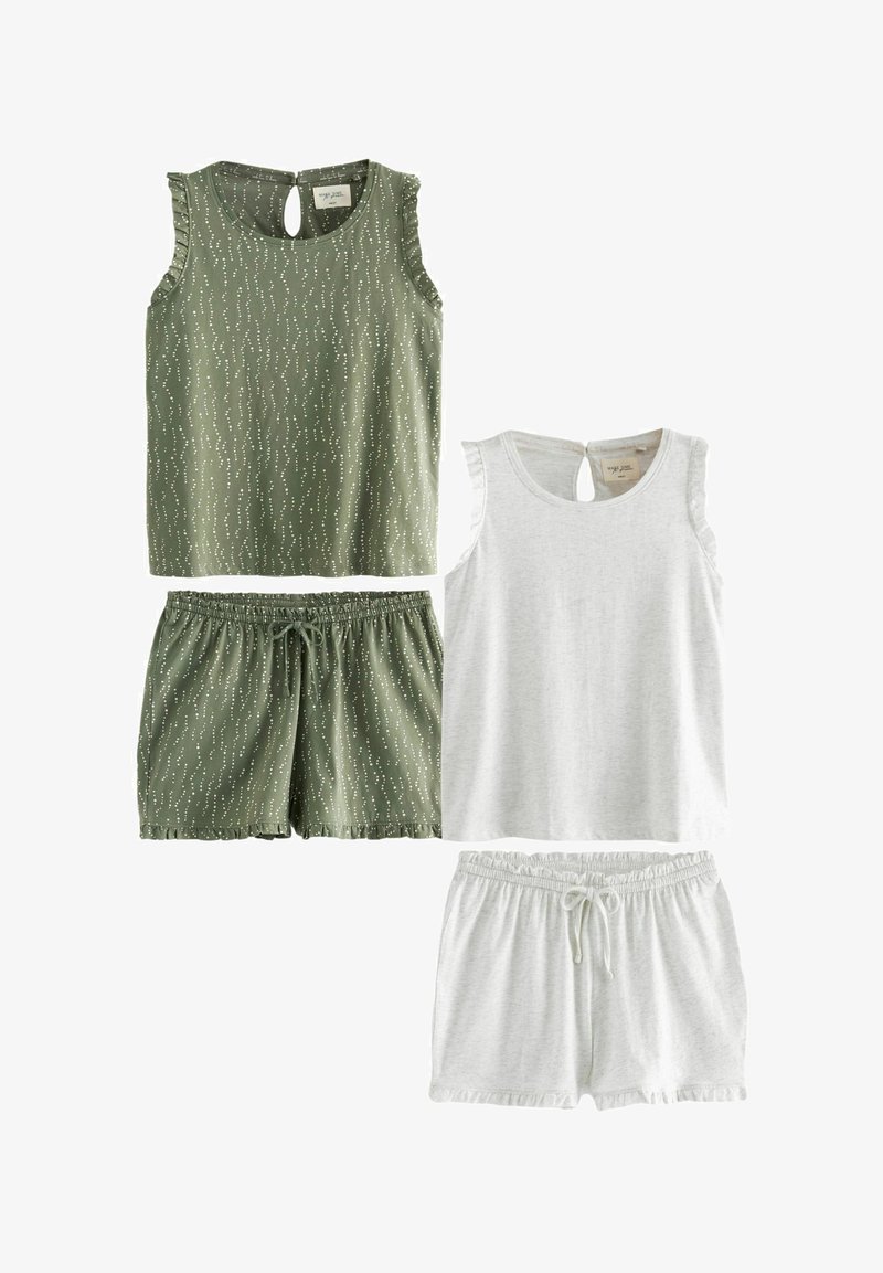 Next 2 PACK - REGULAR FIT - Pizsama szett - green grey