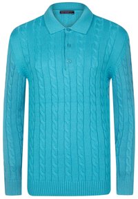 CABLE LONG SLEEVE - Jersey de punto - turquoise
