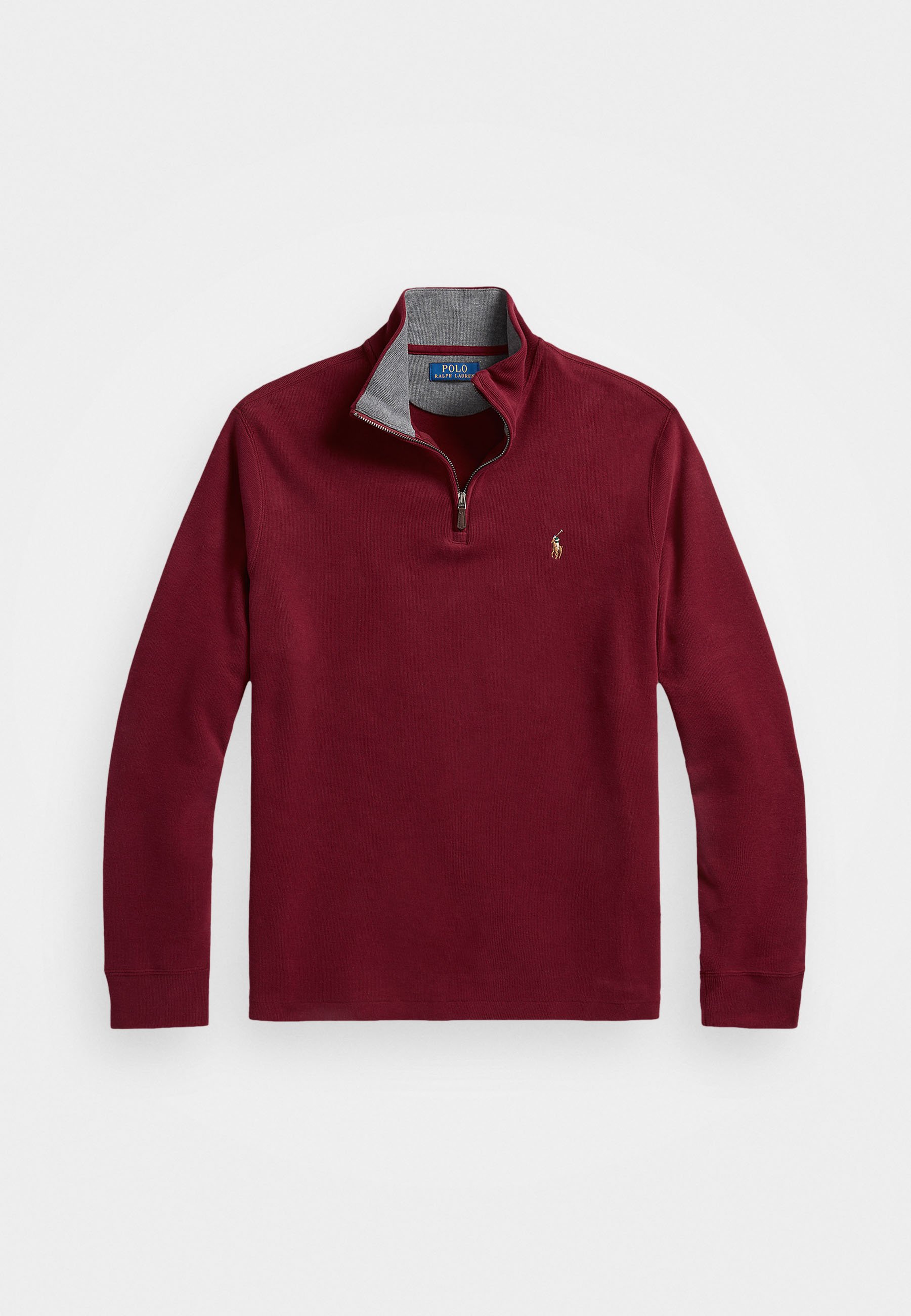 Polo Ralph Lauren ESTATE-RIB QUARTER-ZIP PULLOVER - Maglione - red
