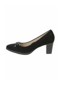 Pantofi clasici cu toc - black suede
