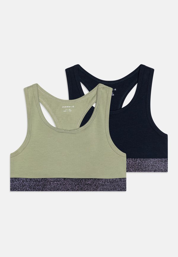 NKFSHORT 2 PACK - Bustier - seagrass