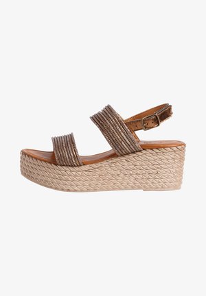 Platåsandaler - bronze comb