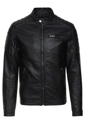 Jack & Jones JJEROCKY JACKET - Jacka i konstläder - black