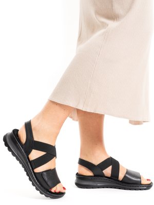 ara, TAMPA - Wedge sandals - black