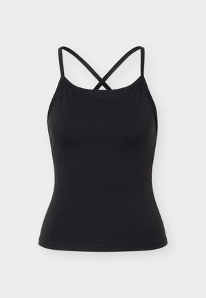 Even&Odd active, ESSENTIAL STUDIO SPORTS VEST TOP WITH CROSS BACK STRAPS - Top - black