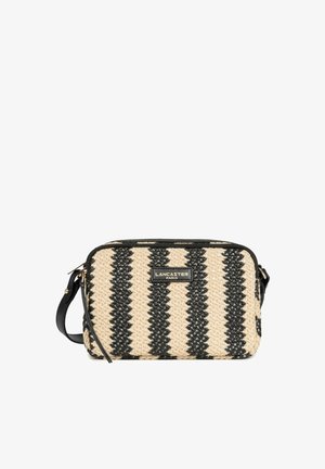LANCASTER, MINI OSIER - Sac bandoulière - noir rayures