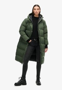 Superdry & Co LONGLINE - Vinterfrakke - thyme
