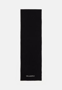 KARL LAGERFELD - ESSENTIAL LOGO SCARF - Šalikas - black Miniatiūros vaizdas 1